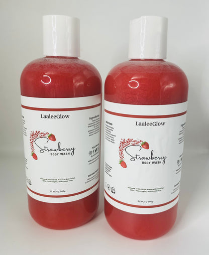 Strawberry Liquid Soap/ Bath & Shower Gel / Face & Body Wash Gel
