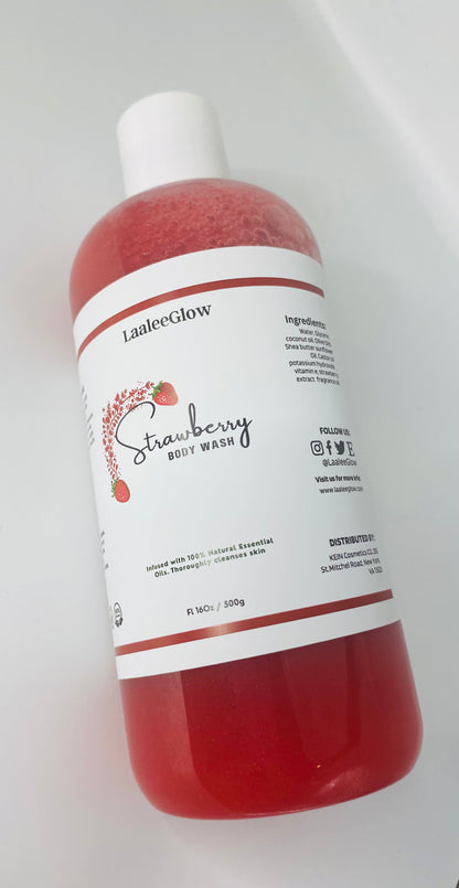 Strawberry Liquid Soap/ Bath & Shower Gel / Face & Body Wash Gel