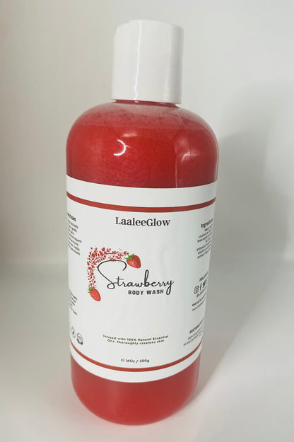 Strawberry Liquid Soap/ Bath & Shower Gel / Face & Body Wash Gel