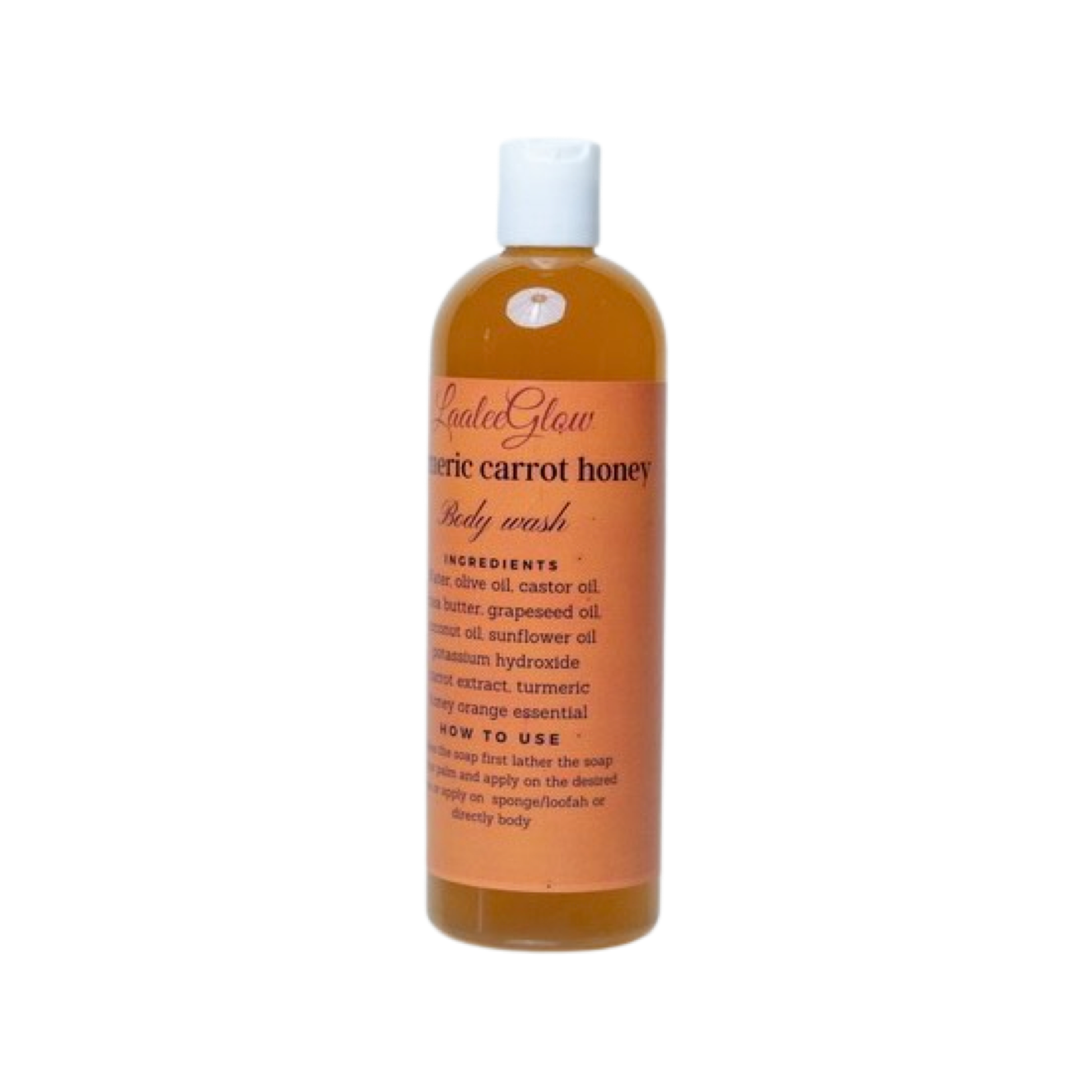 Turmeric Liquid Body wash /botanicals wash acne dark spots blemish brightening - Laaleeglow 